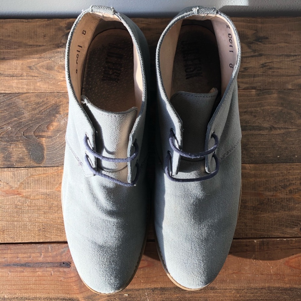 J.D. Fisk Canvas Henri Ankle Boots - Picture 3 of 8